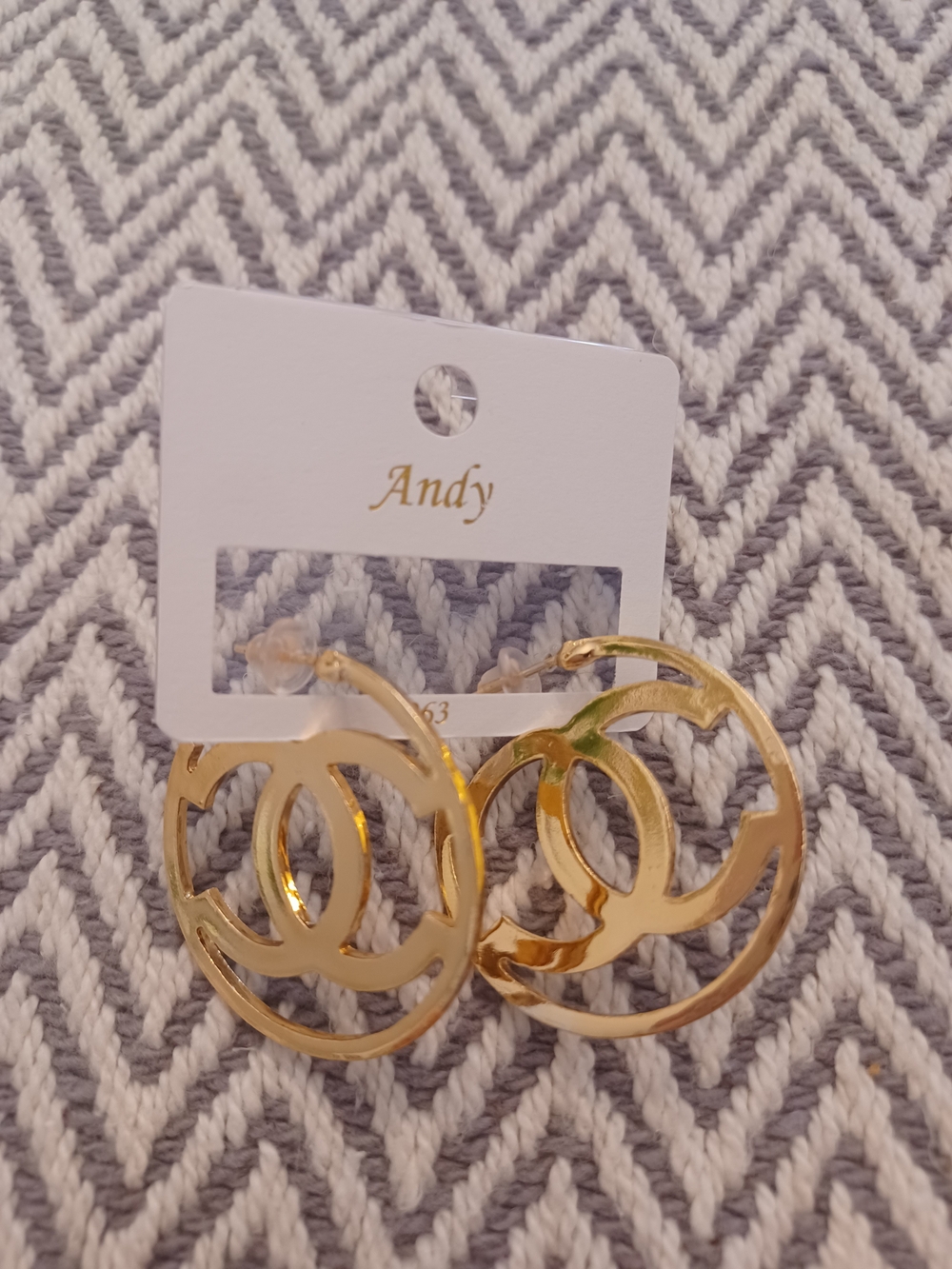 Gold-Tone Hoop Earrings - Women Accessories